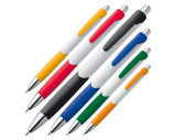 Kugelschreiber mit farbiger Gummigriffzone